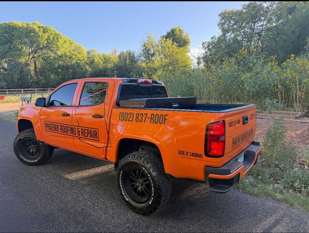 Phoenix Roofing & Repair truck - Licensed Arizona Roofing Contractor ROC #340941